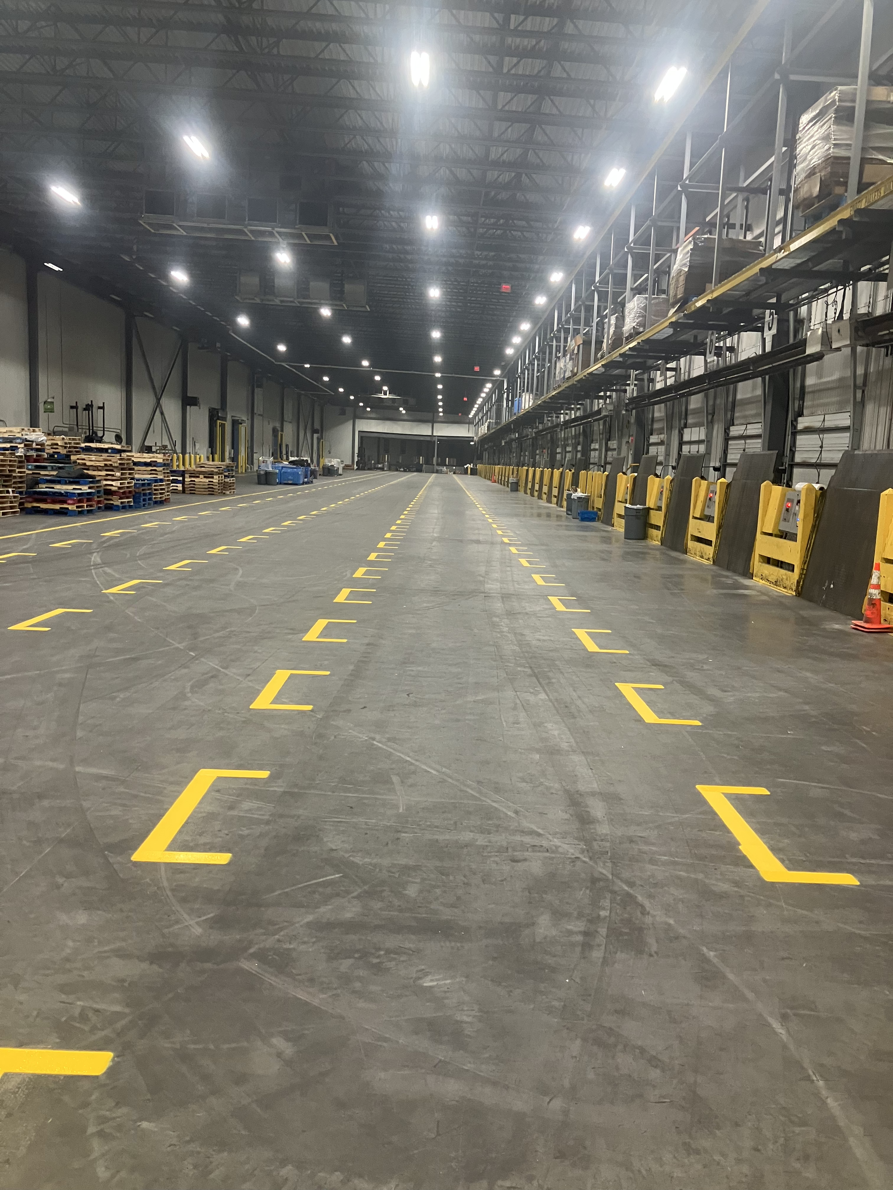 Warehouse markings